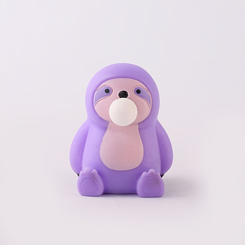 Use This Cute Sloth Stress Relief Toy, Sloth Toy With Soft Rubber Compression For Instant Stress Relief And Fun Bubble Action