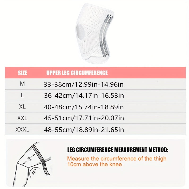 1pc for sports Knee Sleeve - Breathable, Elastic, and Durable Knee Brace for Men & Women, Ideal for Running, Outdoor Activities, and for sports, Hand Wash Only, No Power Needed