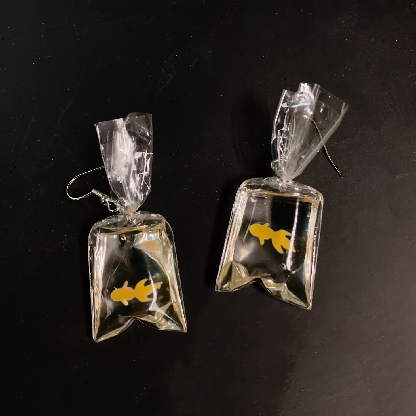 Dazzling Goldfish Water Droplet Earrings - Fashionable Womens Jewelry for Ocean Lovers - Unique Gift Idea for Parties and Special Occasions