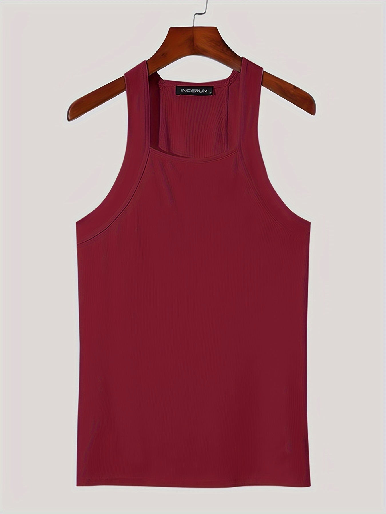 INCERUN Men White Tank Tops O-neck Sleeveless Vacation Casual Vests Streetwear Skinny Party Fashion Men Tops