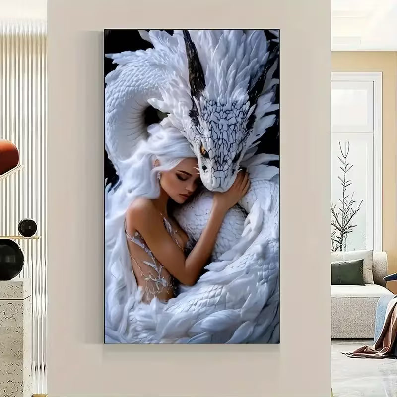 White Shadow Bond 49.78cm*99.57cm 5D Diamond Art (Use name for colour of frame)