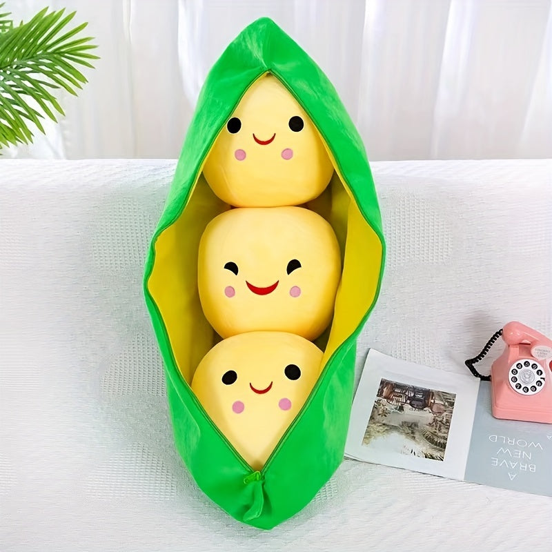 Funny Pea Pod Pillow Doll Plush Toy, Doll Pillow Plush Toy For Children Christmas, Halloween, Thanksgiving Gift