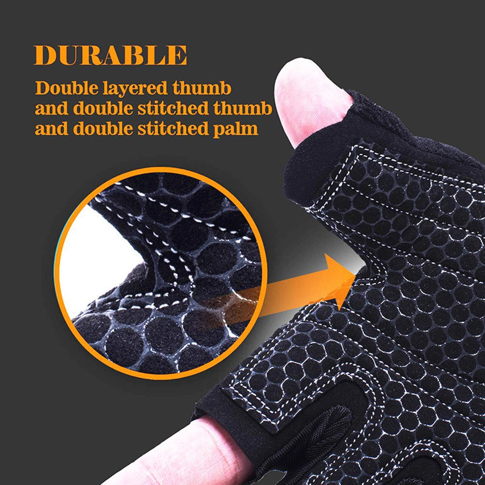Half-finger Fitness Gloves for Men and Women, Breathable for Dumbbell Lifting, Driving, Outdoor Activities, Sun Protection, Sports, and Cycling