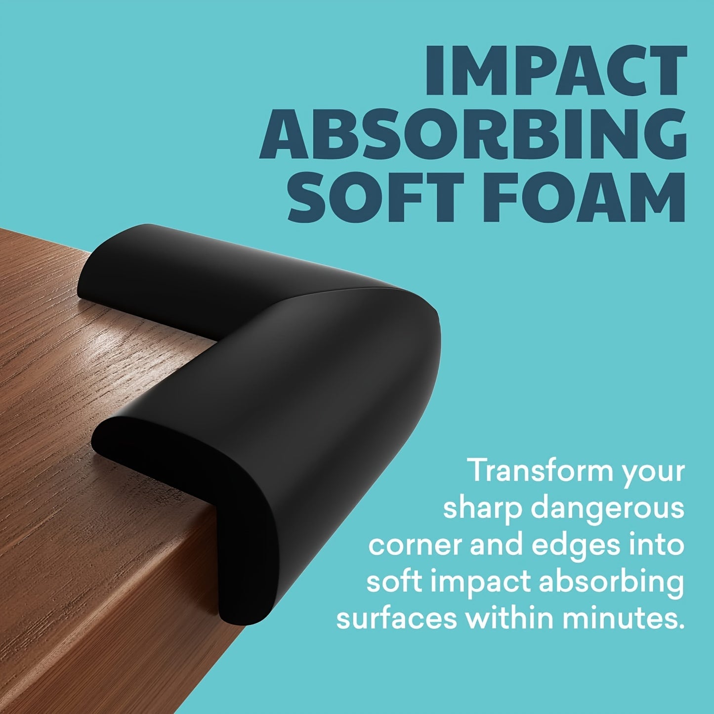4pcs Childproofing Corner Guards - Pre-Taped Furniture Bumper for Baby Safety, Protects Against Sharp Edges, Ideal for Christmas, Halloween, and Thanksgiving Gifts