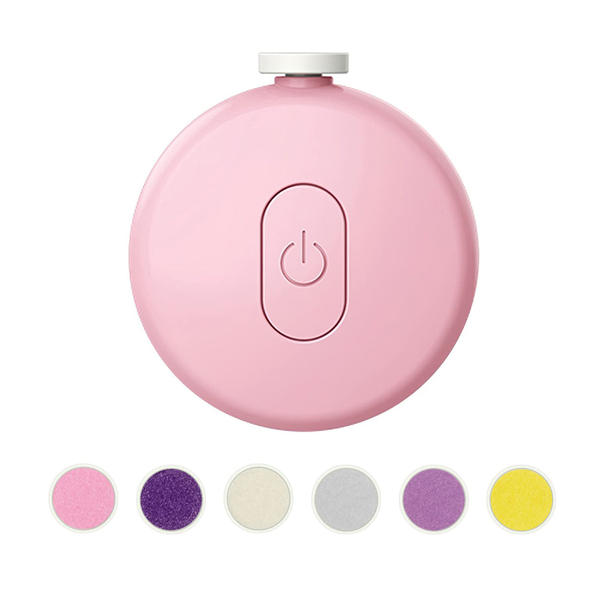 Newborn Safety Electric Nail Trimmer Kit - 6 Replaceable Grinding Heads, Low Noise, Ergonomic Design, Easy to Use for Infants, Children, and Adult Toenails - Perfect for Gentle, Safe, and Precise Nail Care