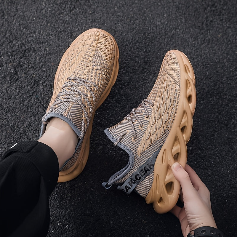 Men'S Blade Sneakers, Breathable Shock Absorption Running Shoes Lightweight Non-Slip Shoes for Jogging Tennis Gym, Walking Sneakers, Athletic Shoes
