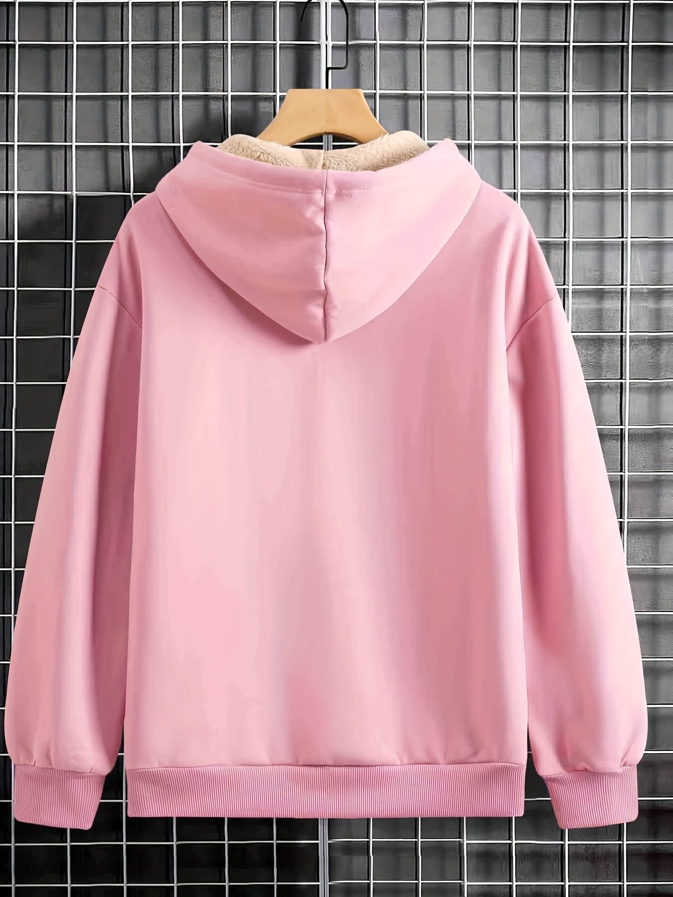 Women's Highland Cow Print Fleece Hooded Sweater - Thickened Winter Warmth, Cozy Plush Lining, Casual Retro Pullover with Pocket, Pink Scottish Cow Design, Sizes XS-XXL (Machine Washable) for Spring, Fall & Winter Layering