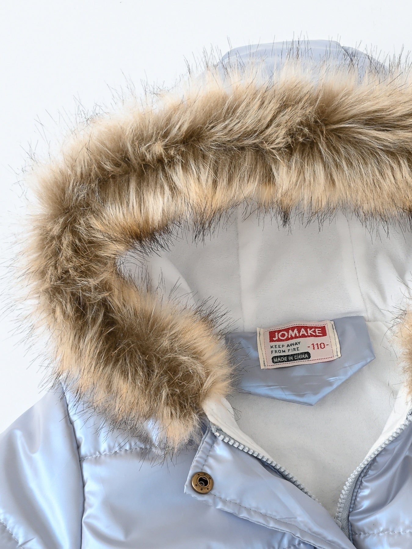 Children's Winter New Style Thickened Glossy Hooded Jacket for Boys and Girls, Mid-Length