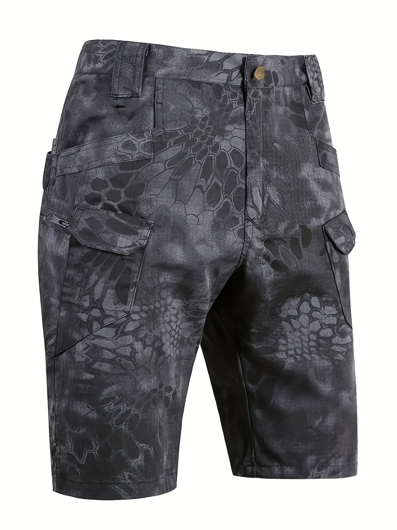 Men's Multi-Pocket Tactical Shorts Multi-Purpose Cargo Shorts Outdoor Riding Camping Fishing Hunting Hiking Track Shorts ( Larger Size Recommended)