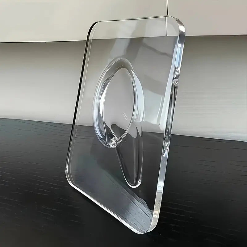 1pc Awaoko Modern Acrylic Vase - Clear Rectangular Design with Intricate Frame-Like Structure, Elegant Decorative Vase for Home & Office, Perfect Gift for Easter, Mother's Day, Friends, Boyfriend, Girlfriend, Family, Teachers