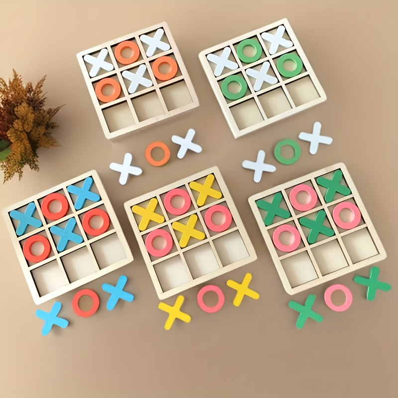 XO children's board game, parent-child interaction, logical thinking, fun game, three character chess, children's puzzle toys