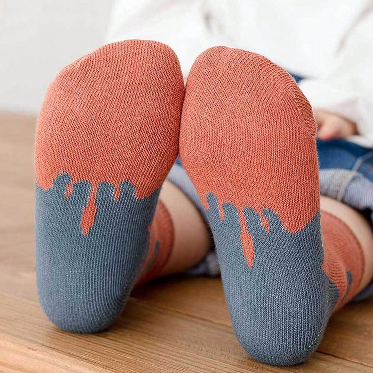 5 Pairs of Four Seasons Baby Socks Spring And Autumn Cartoon Kitten Winter Medium Tube Socks Boys Girls Socks