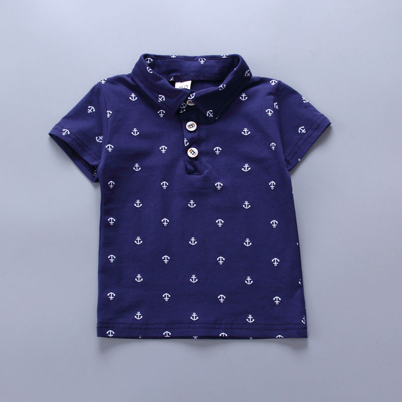 Boys' Summer Short Sleeve Set, New  Breathable Two-Piece Outfit for Toddlers, Perfect for Outdoor