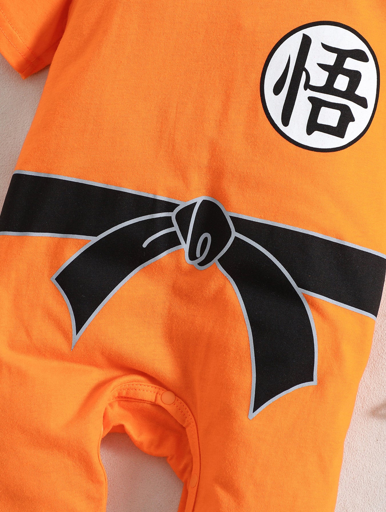 Adorable Baby Boys Short Sleeve Romper Jumpsuit - Unique Chinese Character Design - Comfortable & Breathable Cotton - Perfect for Everyday Wear and Summer Fun