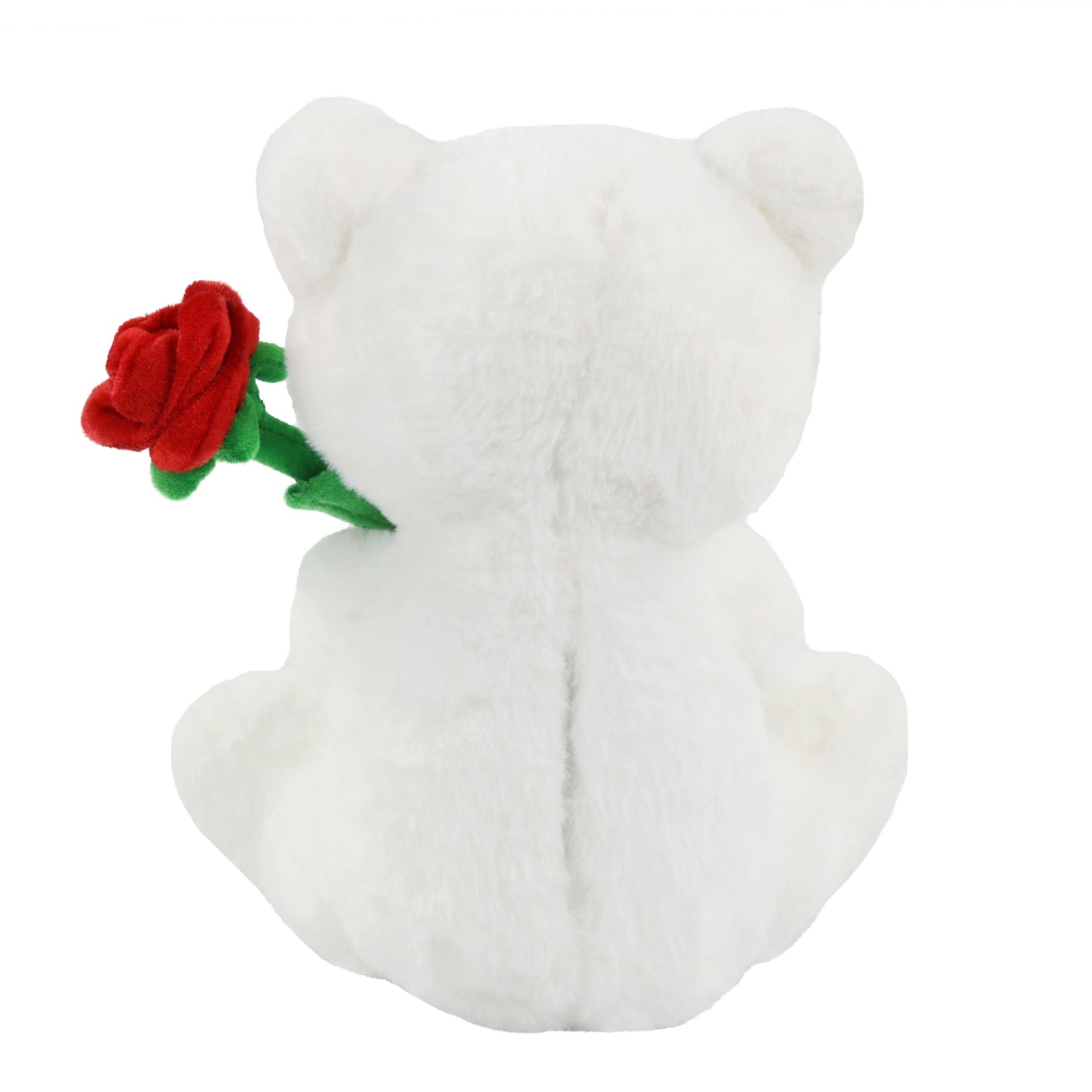 Glow Guards Glow Bracelet White Bear Plush Toy Soft And Cute Stuffed Animal, Christmas Halloween Thanksgiving Gift, Interior Decoration, Without Battery, 10.5 In/26cm
