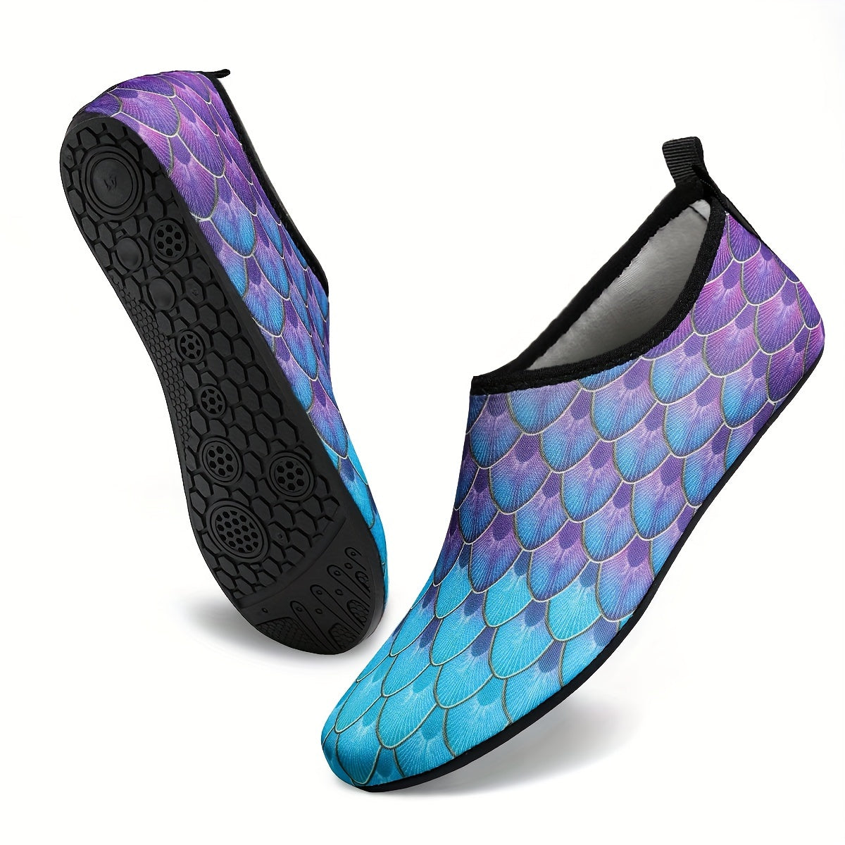 Men's Barefoot Aqua Shoes, Quick Dry Lightweight Non Slip Water Shoes For Summer Beach Creek Hiking Surfing Swimming Boating