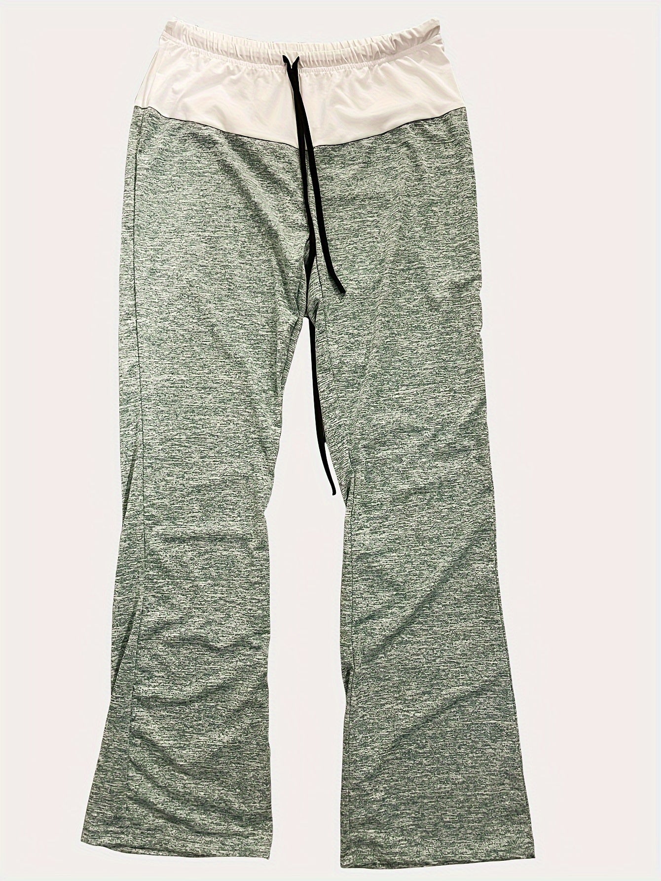 Wide Leg Elastic Yoga Pants, Loose Casual Drawstring Pants, Women's Clothing