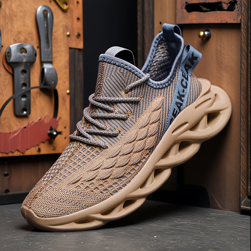 Men'S Blade Sneakers, Breathable Shock Absorption Running Shoes Lightweight Non-Slip Shoes for Jogging Tennis Gym, Walking Sneakers, Athletic Shoes