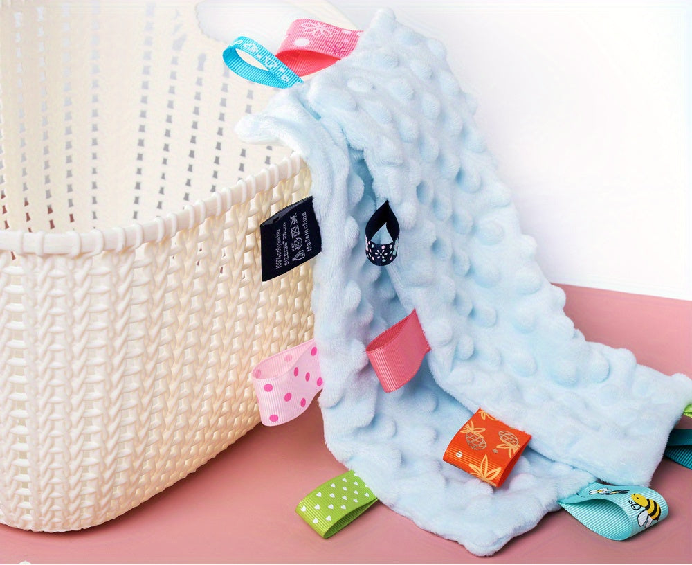0-1 Year Olds Soft Knit Hat & Bib Set - Square, Comfortable Polyester with Floral & Plaid Patterns, Ideal for Birthdays or Holidays, Hand Wash Only, Toddler Clothing|Floral Bib Set|Soft Texture