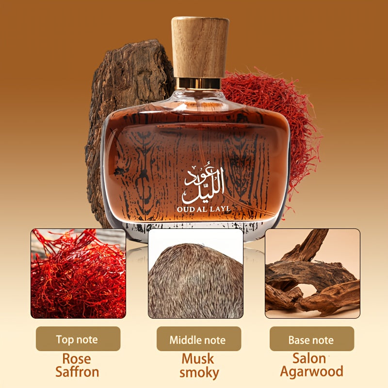 Dubai Flower Women'S Fragrance 3.4Oz - Features Musk, Jasmine, And Warm Amber Notes - Comes in an Elegant Gift Box - Decorated with Classic Arabic Golden Floral Designs - Perfect for Daily Use by Women - A Great Option for Th