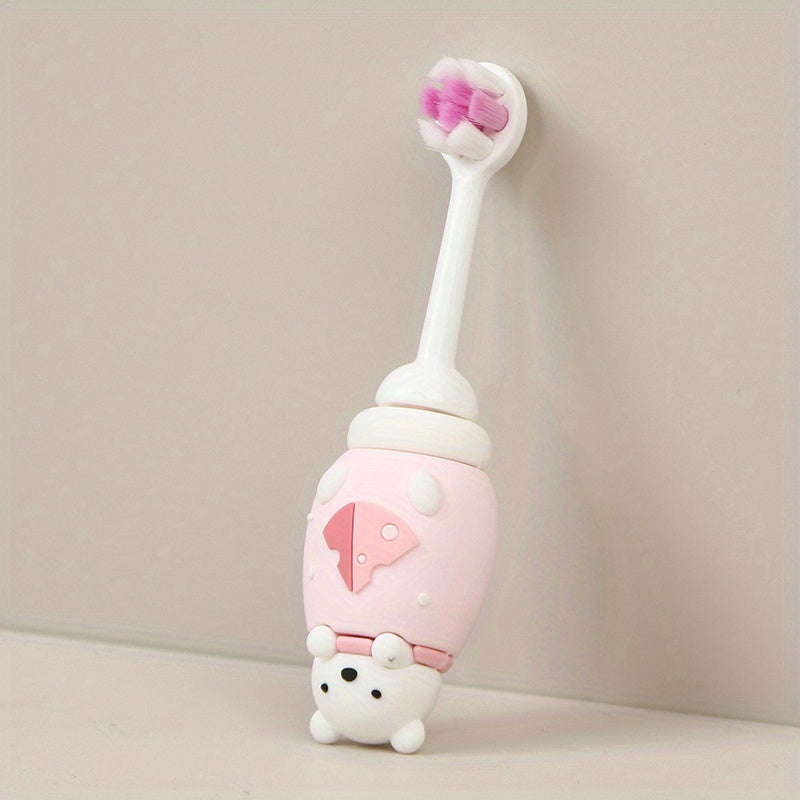 1pc Fun Cartoon Character Toothbrush - Gentle Extra Soft Bristles for Sensitive Teeth and Gums, Effective Deep Cleaning for Kids' Oral Care at Home, Suitable for Daily Use, Ages 3-7 Years Old