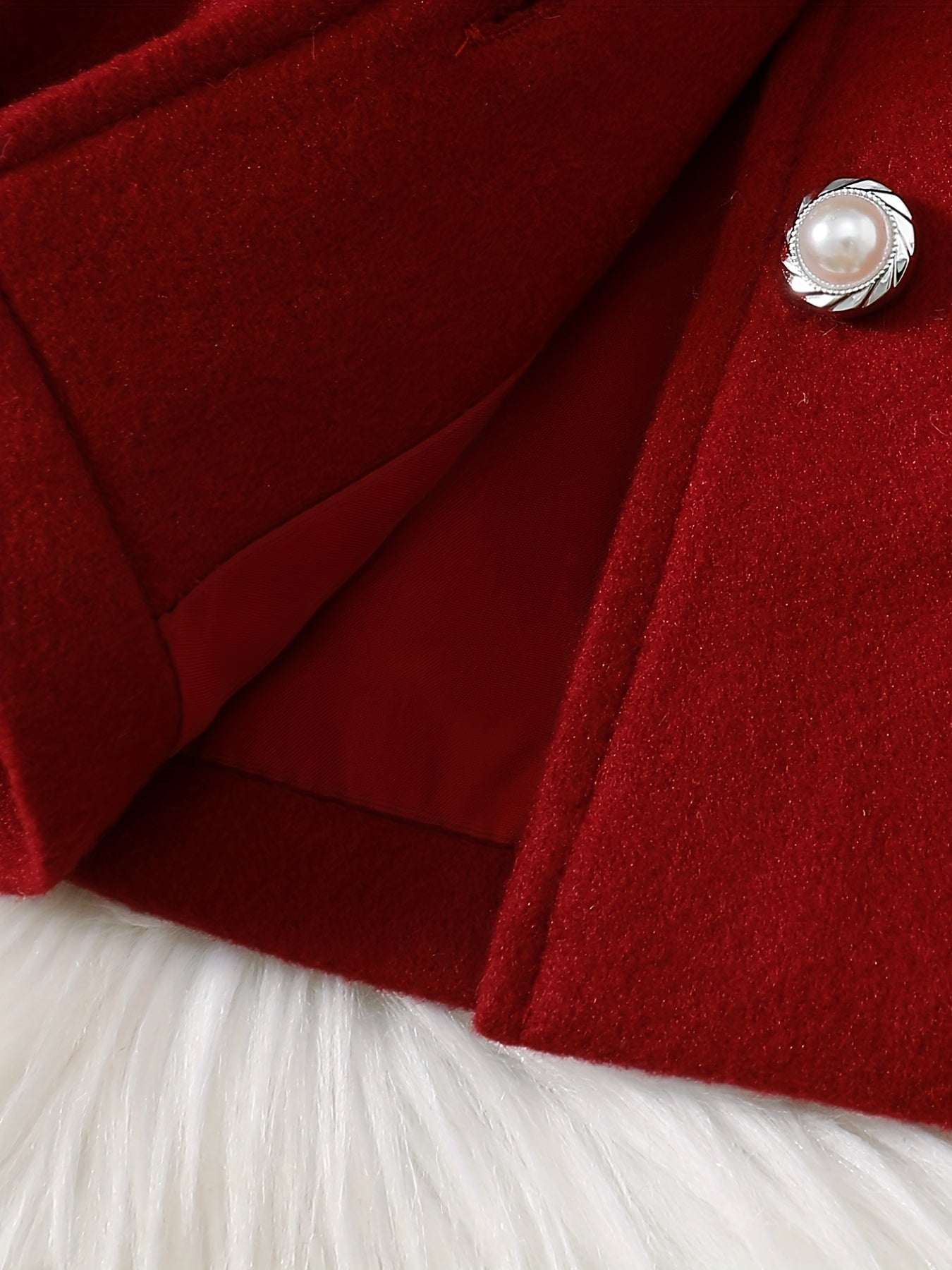 Fashionable And Versatile Coat for Baby Girls in Autumn And Winter, a Perfect Mother'S Day Gift. Adorable Plush Coat with a Bow And Collar, Designed for a Sweet Princess Look. Soft And Comfortable Outerwear to Keep Baby Warm