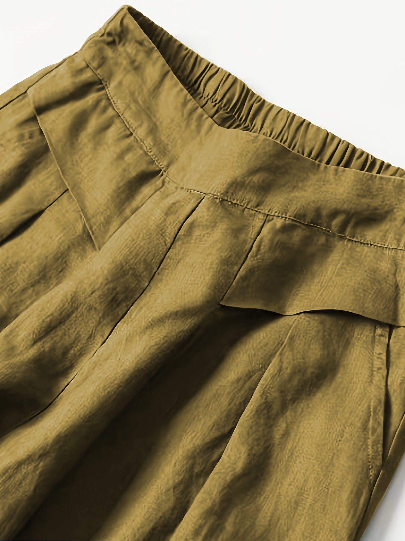 Linen Wide-Leg Ankle Pants, Breathable Thin Loose Linen Skirt Pants, Ethnic Style Vintage Trousers