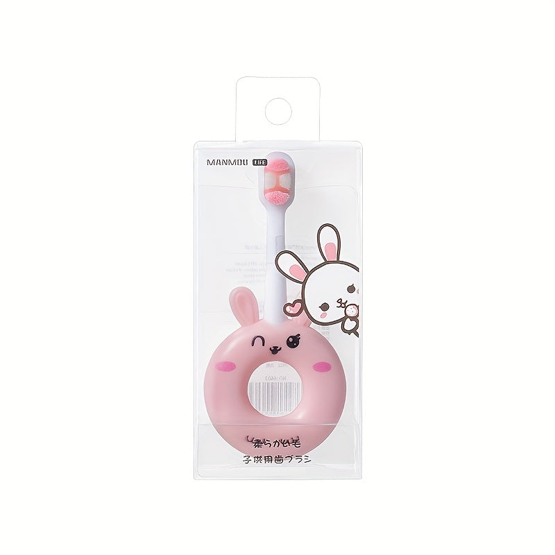[Soft Silicone Toothbrush] Super Soft Silicone Baby Toothbrush For Toddlers 0-3 Years | Cute Cartoon Design, Gentle Cleaning For Sensitive Teeth