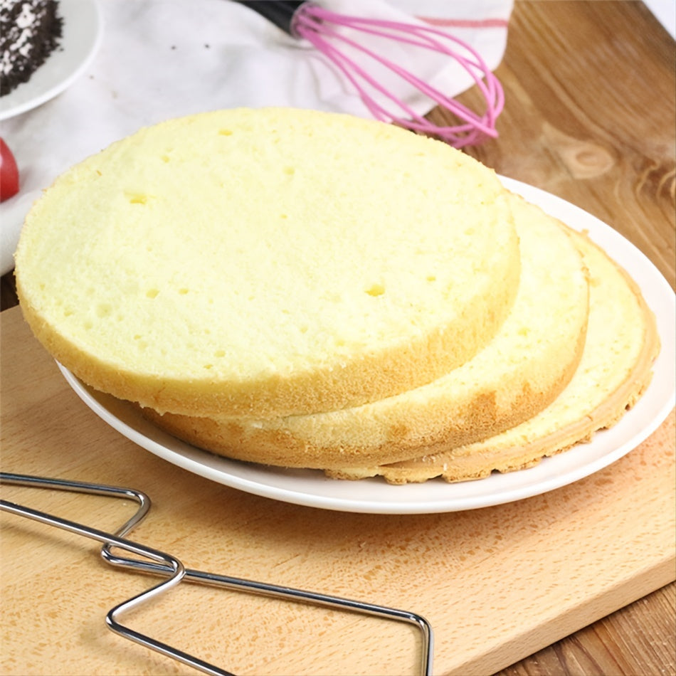 1pc Adjustable Stainless Steel Cake Slicer - Precise Control for Effortless DIY Cake Decorating and Baking - Durable, Rust-Resistant Kitchen Cooking Tool for Home Bakers and Professionals