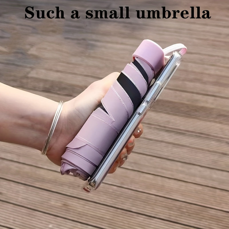 [Portable Mini Pocket Umbrella] Lightweight Portable Multi-Color Foldable Mini Pocket Umbrella | High-Quality Travel Umbrella for Christmas, Valentine's Day, Mother's Day, Women's Day, Ramadan, and Birthday Gifts