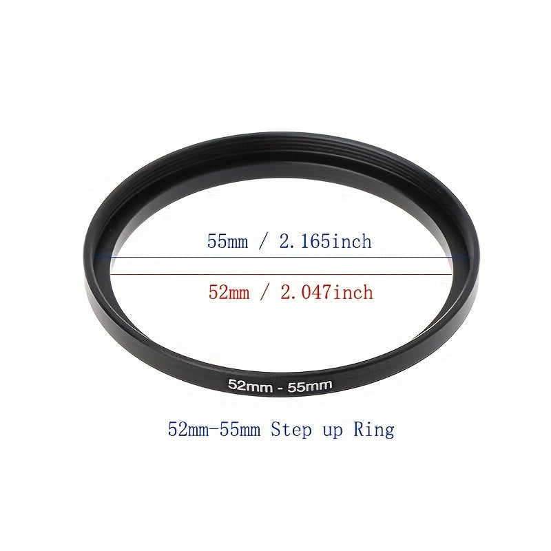 18pcs Camera Lens Filter Step Up And Step Down Lens Filter Stepping Adapter Ring 37 49 52 55 58 62 67 72 77 82mm For Nikon, Canon, Sony, Pacasonic, Fuji Pentax Olympus And Other SLR DSLR Camera Lens