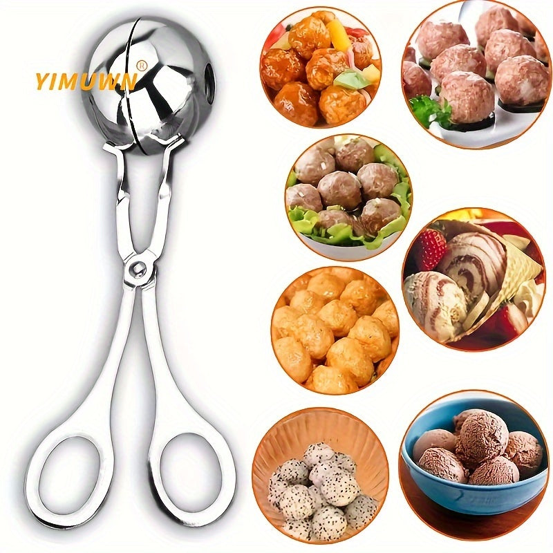 1pc, Stainless Steel Meatball and Fish Ball Maker - Easy and Healthy Cooking Solution for Homemade Meals Kitchen Accessories