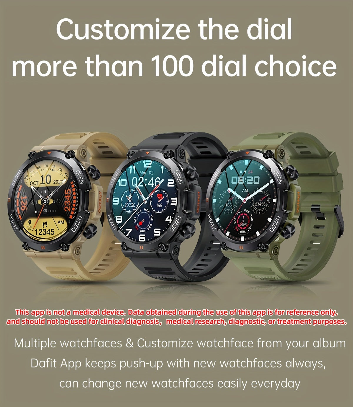 SENBONO Round Smart Watch With 3.53cm Screen Wireless Dial Answer Call Watch, Activity Fitness Watch 400mAh Outdoor Sports Smartwatch Men Women For IPhone/Android