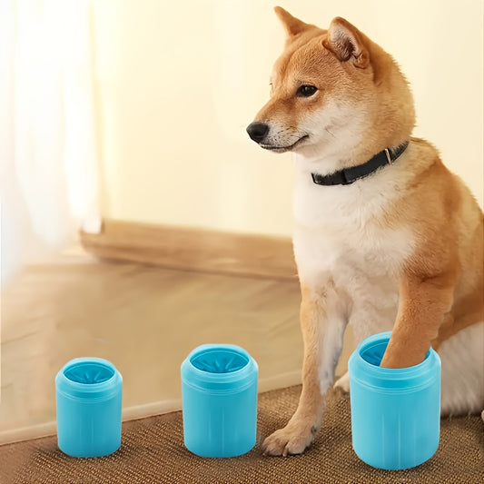 Pet Cats Dogs Paw Cleaner Soft Silicone Foot Cleaning Cup Portable Brush