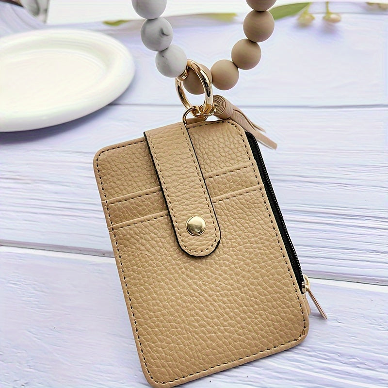 1pc Stylish Leopard Sun Flower Cow Pattern Silicone Bangle - Western Cowboy Bag Bead Keychain, Ladies Wallet Card Holder, Fashionable Key Ring with Unique Design and Colorful Pattern