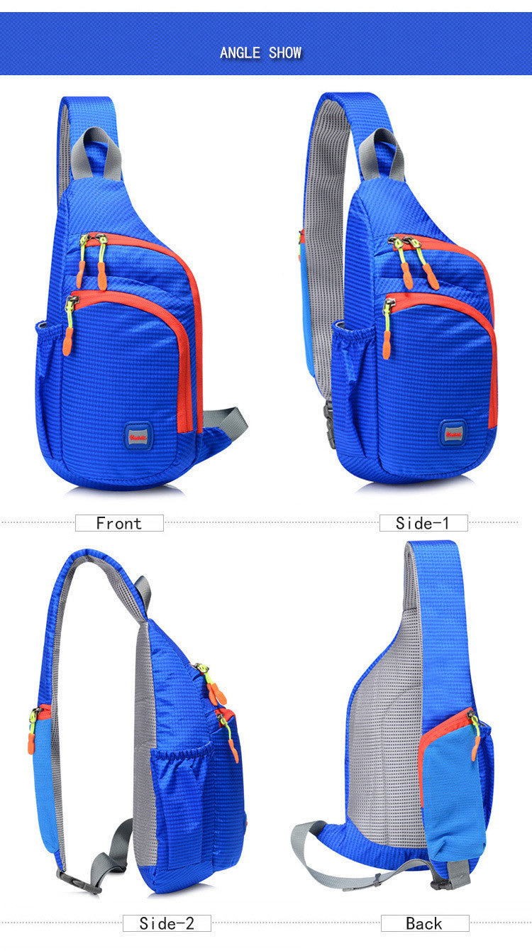 Rugged Waterproof Nylon Waist Pack - Stylish Sling Bag with Secure Zipper Compartment & Handy Side Pocket for Outdoor Adventures