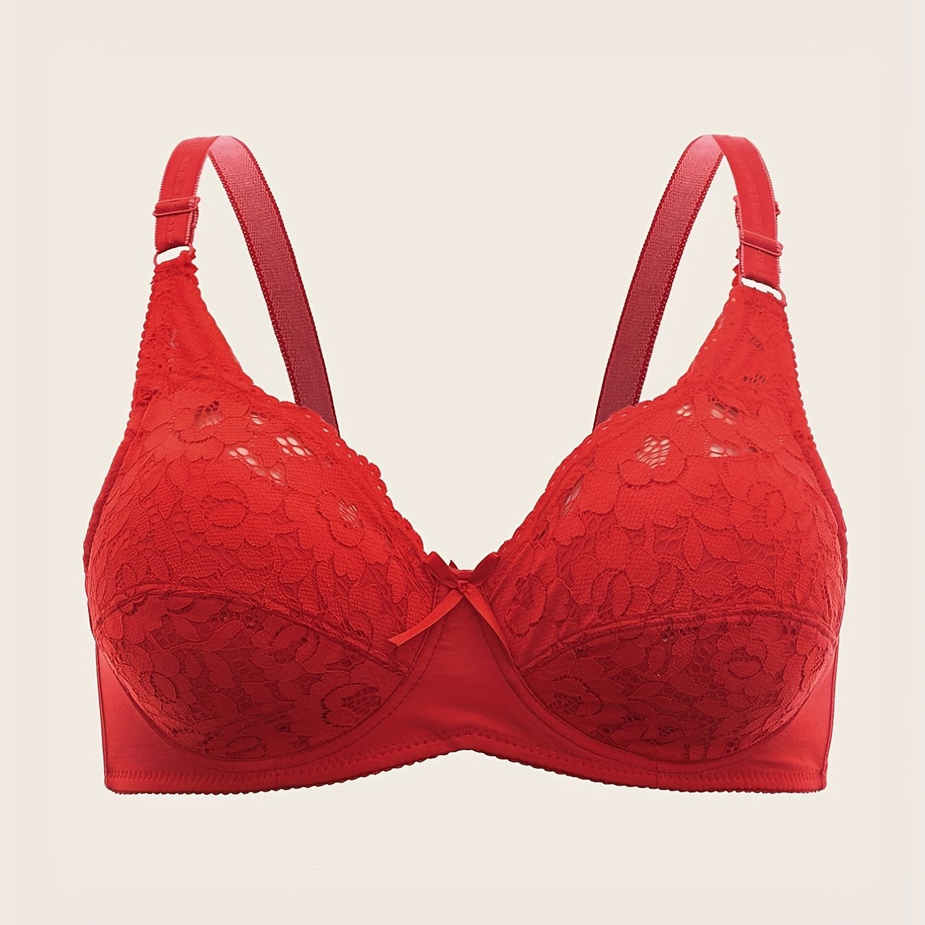 Lace Push Up Bra - Ultra-Comfy, Breathable, and Enhancing Cleavage with Adorable Bow Tie Accent - Exclusively Designed for Womens Lingerie and Underwear Needs