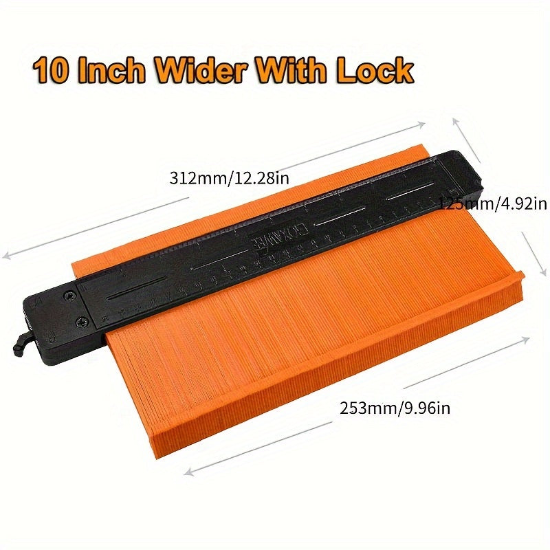 GOXAWEE Contour Gauge Profile Tool, 12.7cm/25.4cm Adjustable Lock, Precisely Copy Irregular Shape Duplicator For Flooring, Construction, Carpenter, DIY Handyman