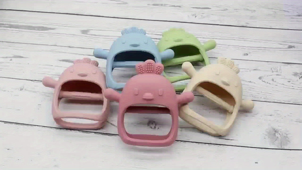 Silicone Teething Toy Suitable for Children Over 3 Months Old, Used as Sucking Chew Toy