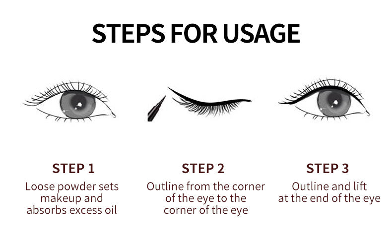 Black Liquid Eyeliner Pen, Rhinestone Bronzing Eyeliner Pen Long Wear Waterproof And Sweat Proof Eye Makeup Tool