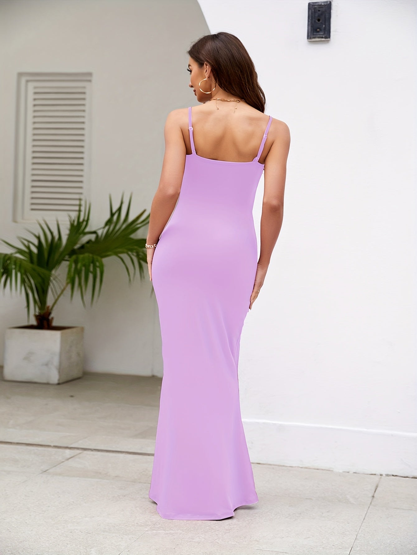 2025 New European and American Cross-border Fashion Elegant Party Dress Halter Backless Long Dress for Women