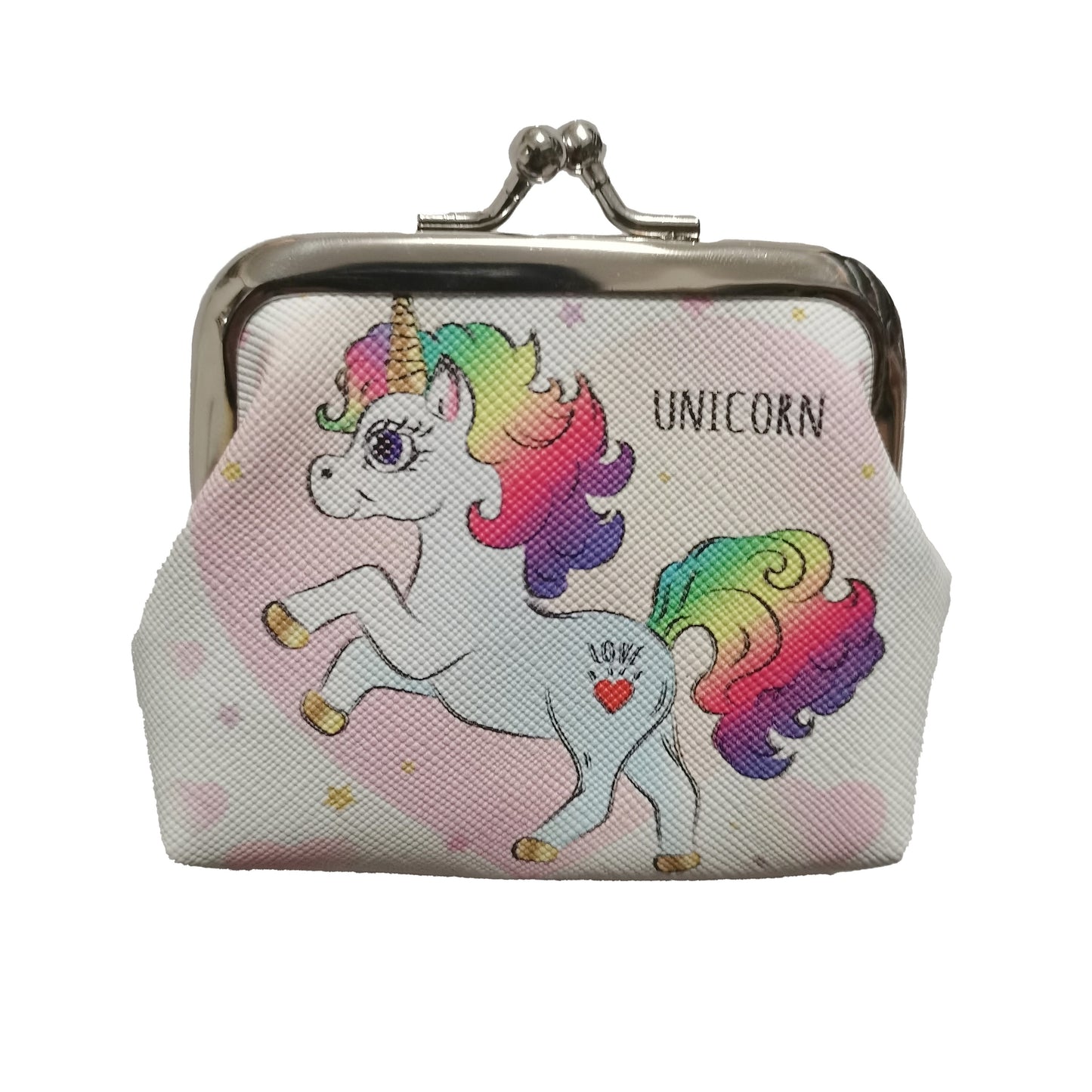 Girls Cute Cartoon Unicorn Print Creative Coin Purse Mini Wallet Holiday Gift