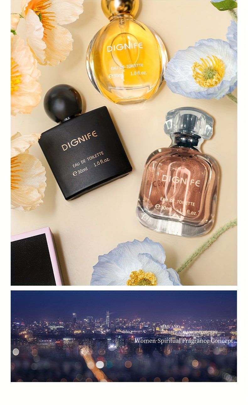 DIGNIFE Paris Night Gift Box Women's Eau De Parfum perfume 3pcs Set Body spray Vanilla Sweet Food Fuqi Flower Tone Lasting Fragrance Holiday Gift Box Preferred