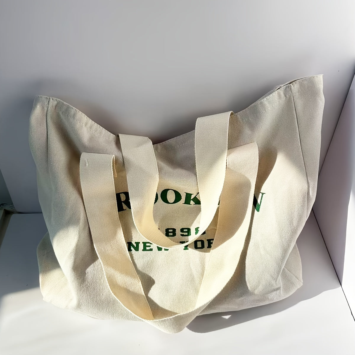 Women's Large Capacity Letter Print Tote Bag