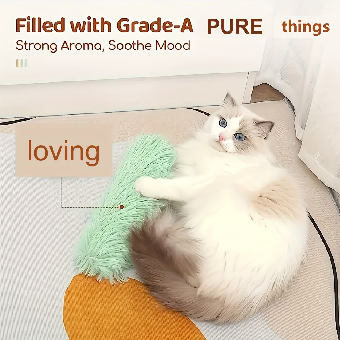 1pc Cat Kicking Toy With Sand Sound For Indoor Cats - Promotes Exercise And Playfulness