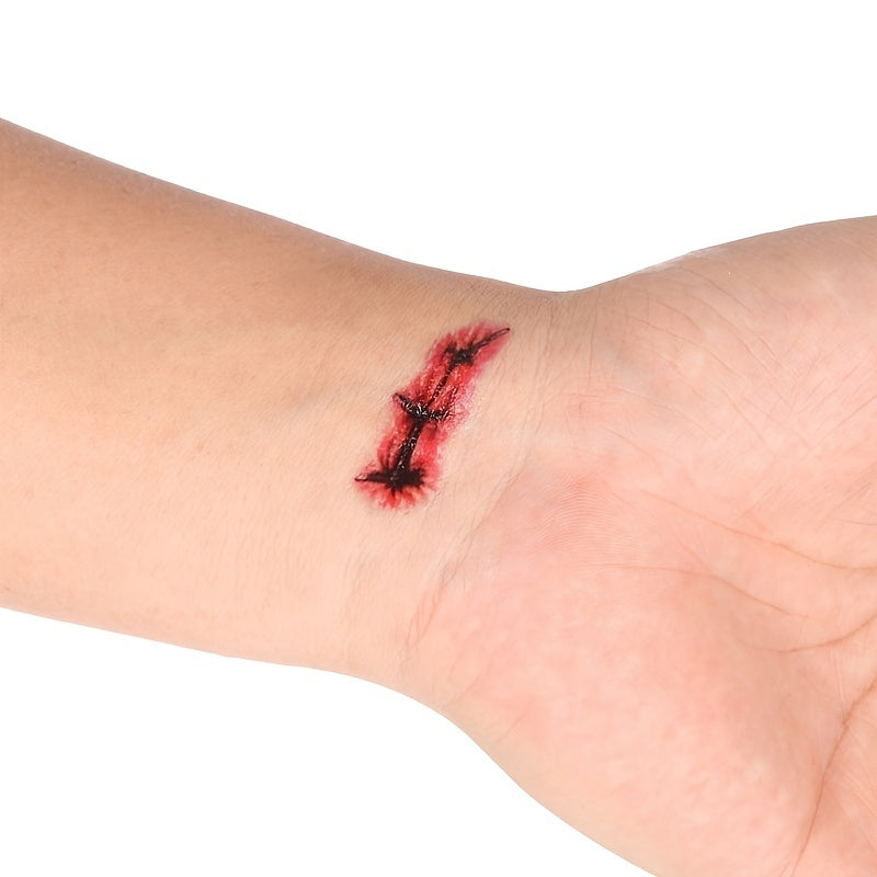 Halloween Realistic Blood Stain Scar Pattern Stickers