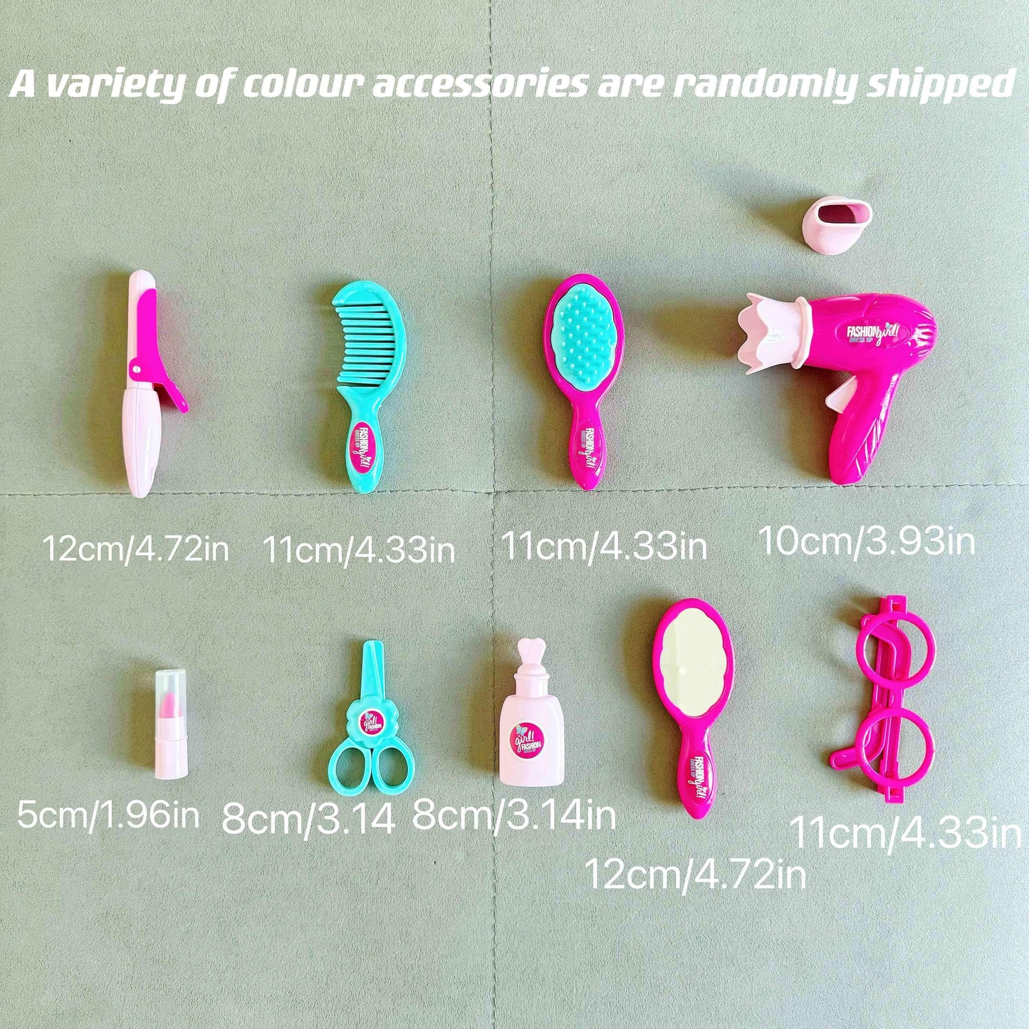 Girl Makeup Toy 10-piece Toolbox Character Dress Up Parent-child Interactive Game