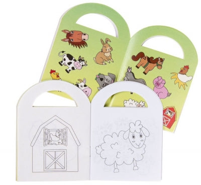 Book With Stickers Farm Animal