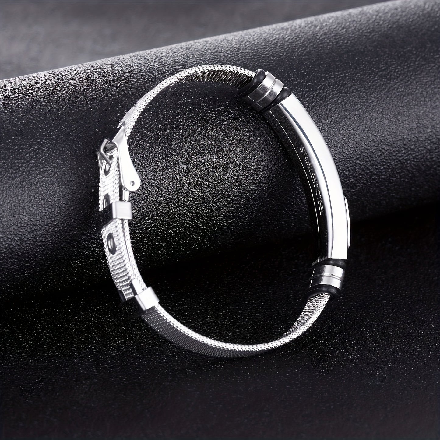 New Cross Titanium Steel Personality Men's Personality Bracelet Glossy Jewelry Popular Fashion Stainless Steel Bracelet