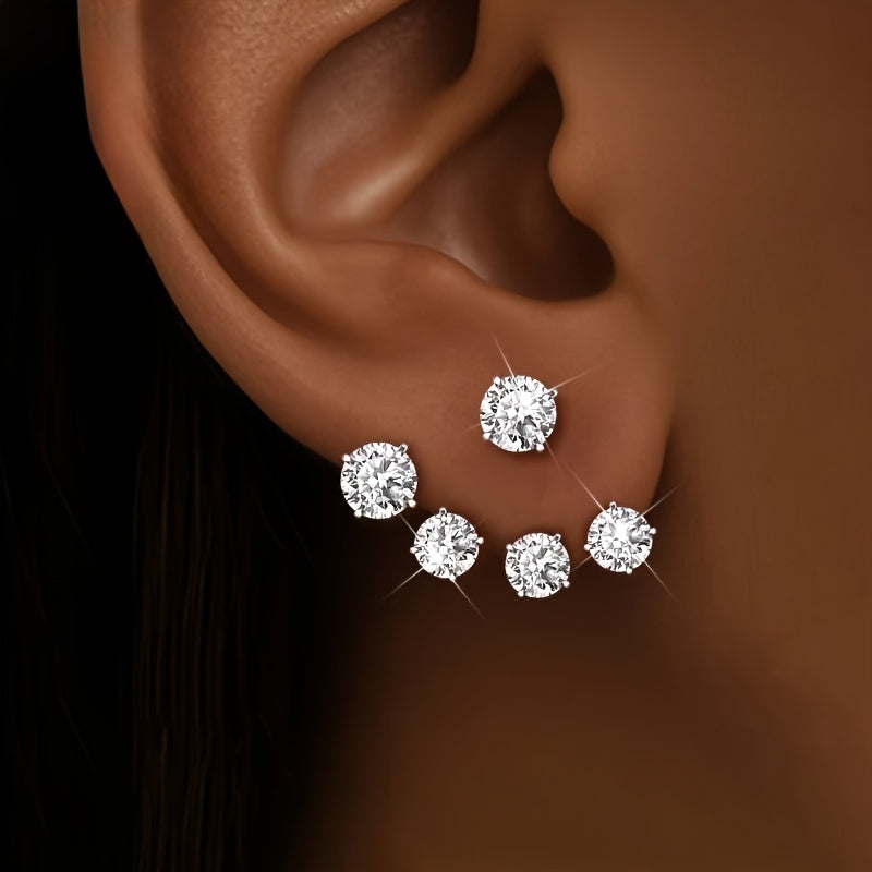 Women's Fashion Illusion Synthetic Synthetic Zirconia Earrings, Flower Bracket Earrings Unique Design, Cute and Delicate Hypoallergenic, Surprise Gift for Friends, Party Everyday Various Occasions Can Be Worn Mother's Day Gif